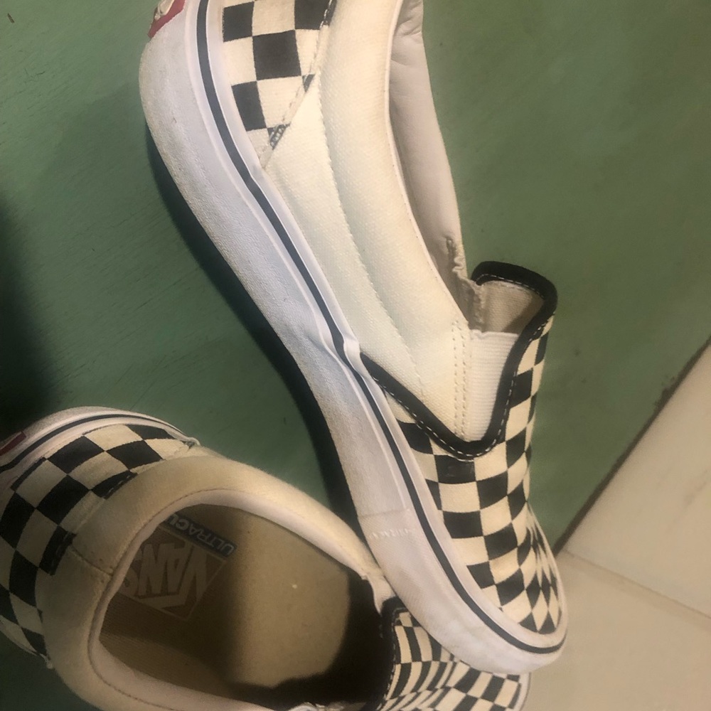 Vans Classic Checker Shoes Sz 8.5 GUC